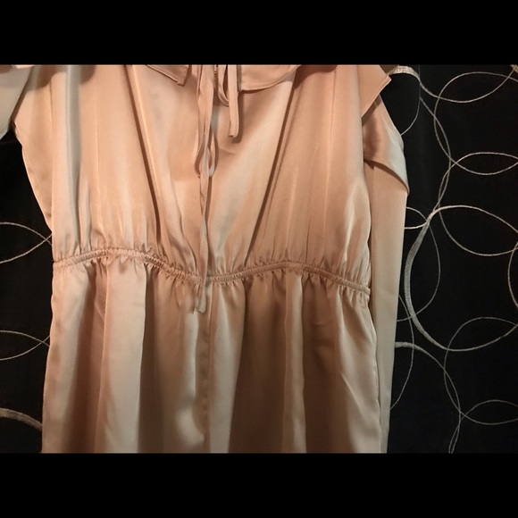 Champagne Satin Romper - Picture 4 of 8